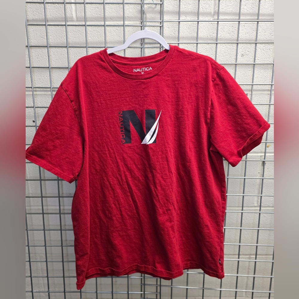 Nautica Red Men's T-Shirt
